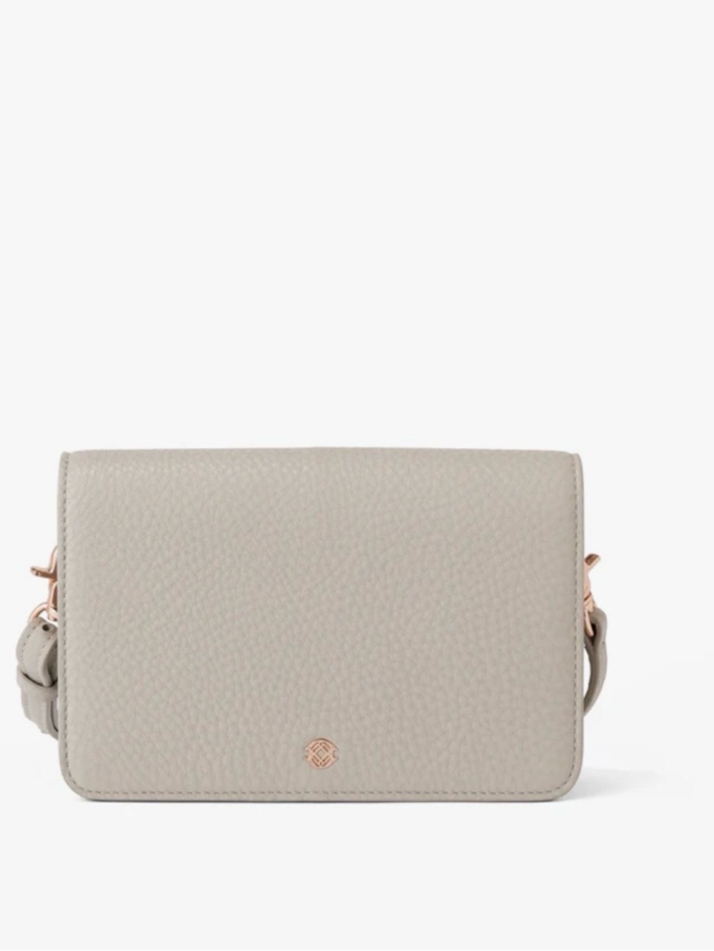 Dagne Dover Cream Leather Crossbody Bag - Picture 13 of 13